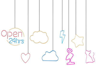 现代霓虹灯 装饰灯 墙饰