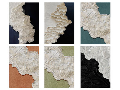 现代装饰挂画 肌理画
