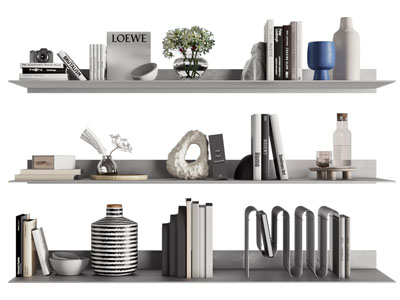 现代书本 饰品摆件组合