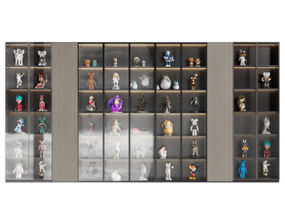 现代手办 玩偶装饰柜