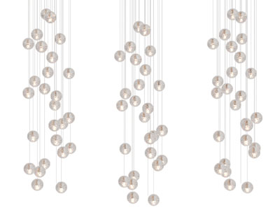 现代水晶泡泡垂线吊灯