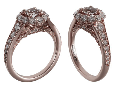 现代钻石戒指 珠宝首饰