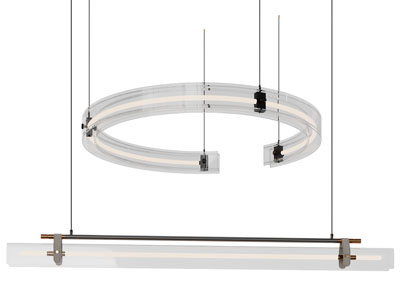 现代圆形 一字型吊灯