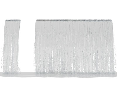 现代瀑布 水流 水柱