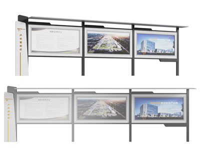 现代房产户外宣传栏