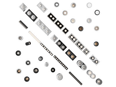 现代筒灯射灯 格栅灯