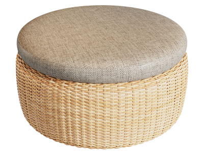 现代编织圆形凳子 圆凳 沙发凳子