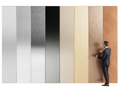 现代金属材质护墙板