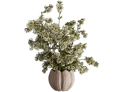 现代陶艺花瓶花卉