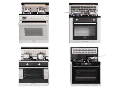 现代集成灶 厨房电器3d模型 现代集成灶 厨房电器