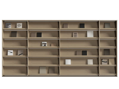 现代开放式书柜