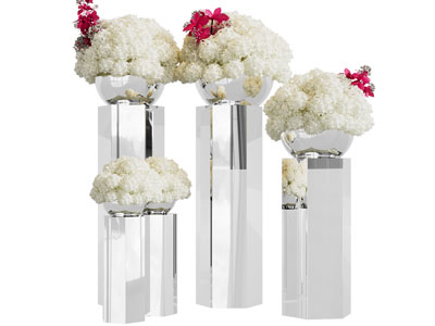 现代亚克力花盆盆栽植物 摆件组合