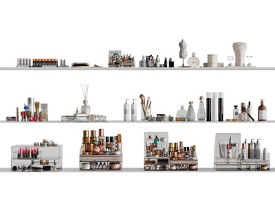 现代化妆品 摆件组合