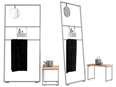 现代毛巾架卫浴小件