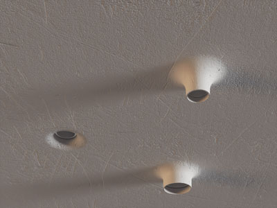 侘寂风筒灯射灯 石膏灯