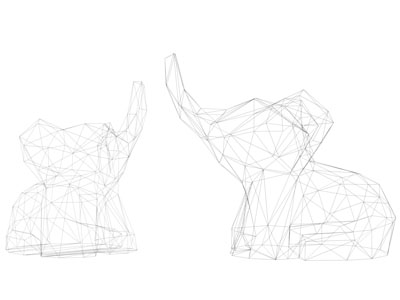 现代大象镂空摆件组合