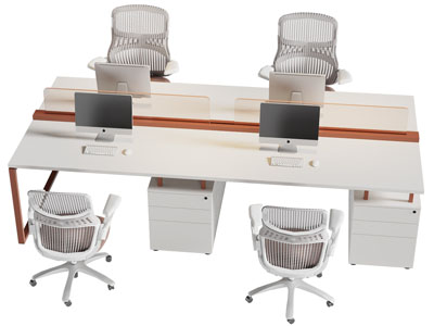 现代办公桌椅组合