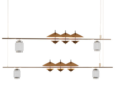 新中式一字型吊灯