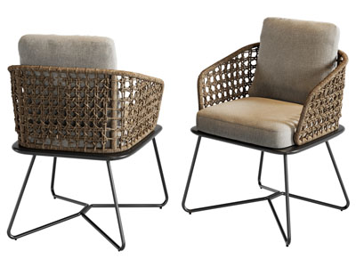 现代编织休闲椅子