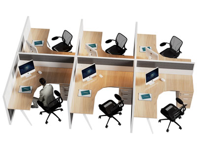 现代办公桌椅组合