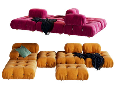 现代拼接多人沙发3d模型 现代拼接多人沙发