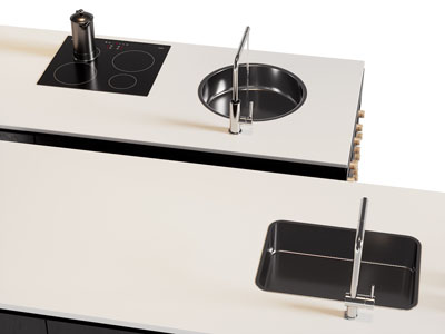 现代水吧台 电磁炉