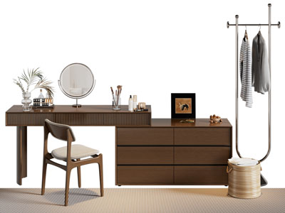 现代中古风化妆 梳妆台