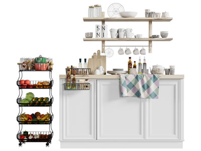 北欧餐边柜 杯架 水果蔬菜置物架