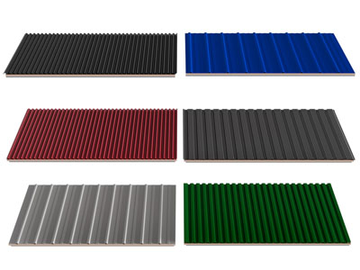 现代彩钢瓦雨棚 简易房屋顶 铁皮瓦 铁皮墙