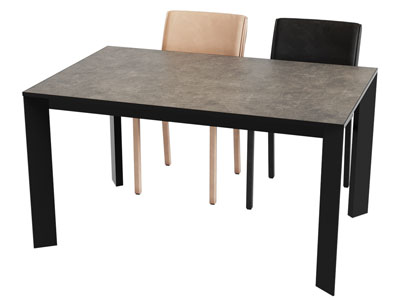 现代长方形餐桌椅组合