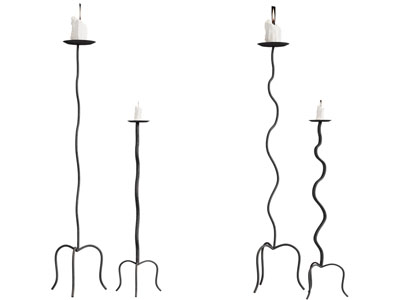 法式铁艺烛台 蜡烛