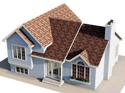 简欧独栋别墅 房子 建筑