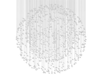 现代大型垂线吊灯