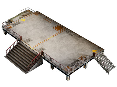 工业风loft钢构台 车间平台 工作平台3d模型 工业风loft钢构台 车间平台 工作平台