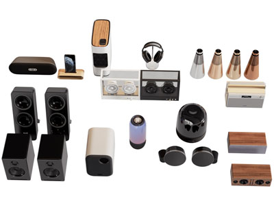 现代播放器 蓝牙音响 耳机3d模型 现代播放器 蓝牙音响 耳机