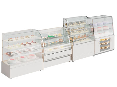 现代蛋糕 面包 甜点展柜 保鲜柜