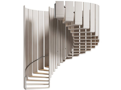 现代旋转楼梯3d模型 现代旋转楼梯