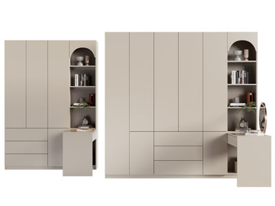 现代衣柜3d模型 现代衣柜