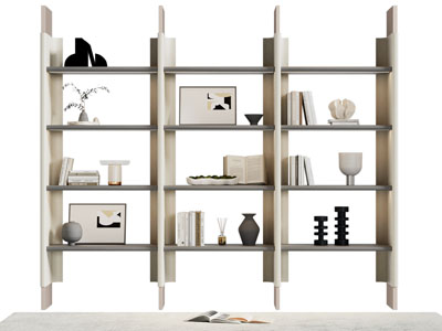 现代开放式装饰书柜
