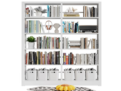 现代开放式装饰书柜