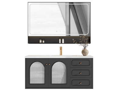 法式洗手台 镜柜 浴室柜