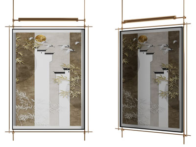 新中式装饰挂画