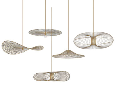 现代镂空网状灯罩吊灯