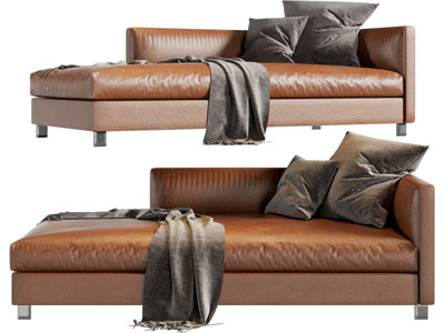 现代皮质贵妃椅 美人榻