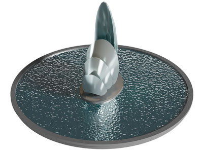 现代水池水景城市雕塑小品3d模型 现代水池水景城市雕塑小品