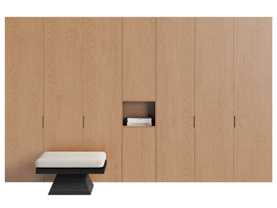 现代衣柜3d模型 现代衣柜