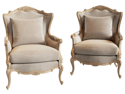 欧式雕花单人沙发