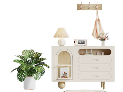 现代玄关柜 边柜3d模型 现代玄关柜 边柜