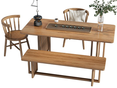 新中式实木茶桌椅组合