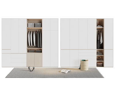 现代衣柜 衣服3d模型 现代衣柜 衣服